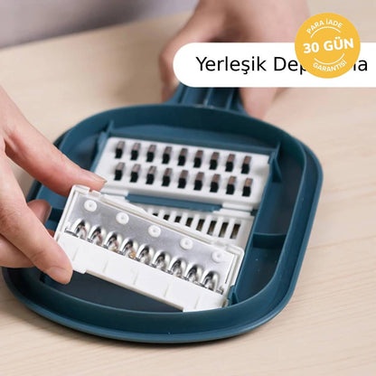 4'ü 1 Arada Sebze Doğrayıcı & Rende Seti