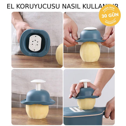4'ü 1 Arada Sebze Doğrayıcı & Rende Seti